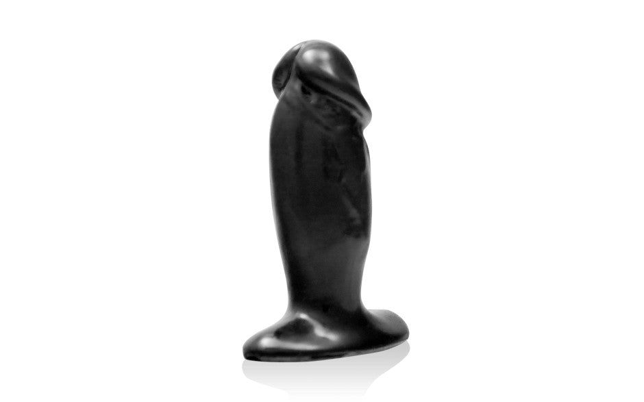 SI Novelties Realistic PVC Cock Plug Small - Black - Butt Plugs