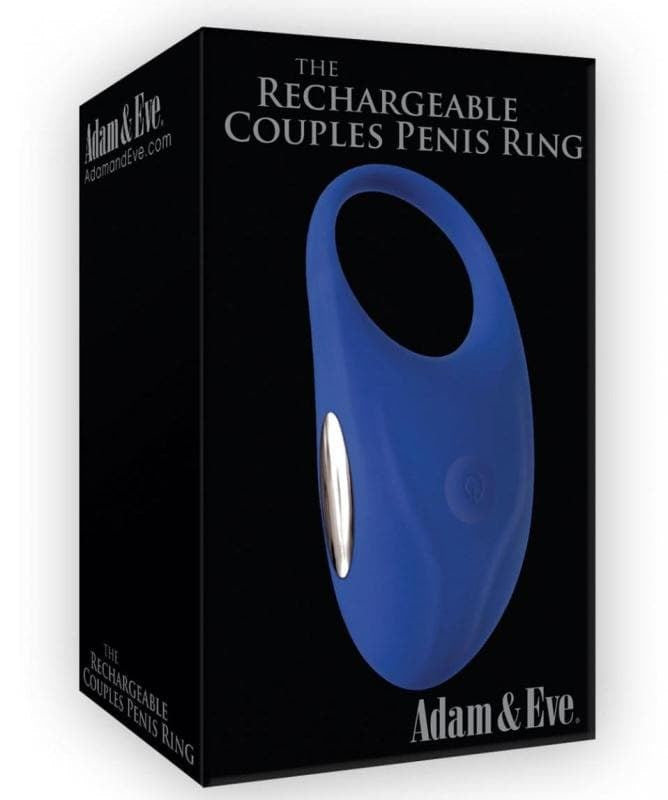 Adam & Eve Rechargeable Couples Penis Ring - - Cock Rings