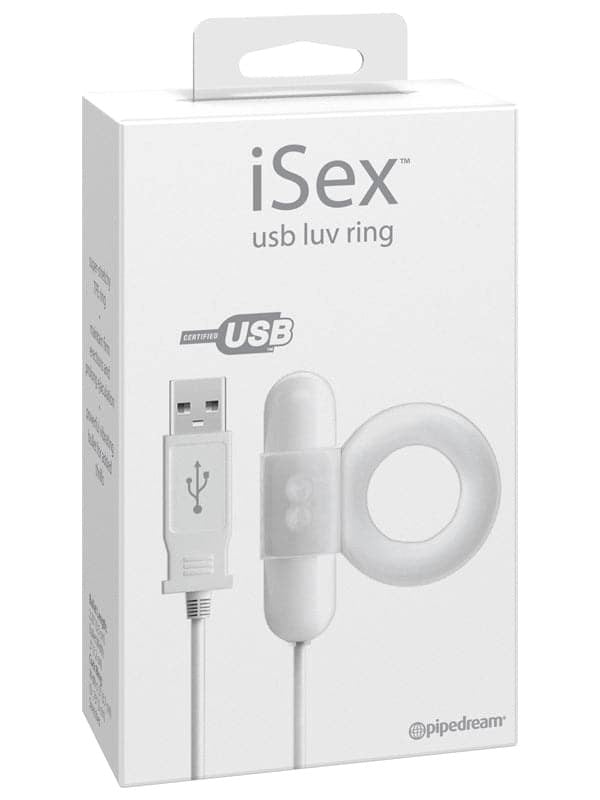 Pipedream iSex USB Luv Ring Vibrator - - Ball and Cock Toys