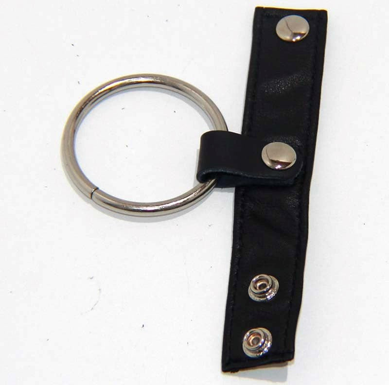 JadeRope CockRing Leather and Metal - - Cock Rings