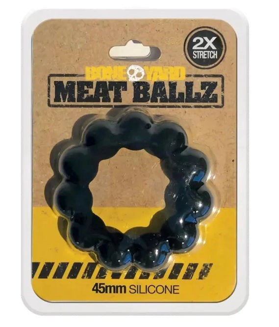 Meat Ballz - Black - - Ball and Cock Toys