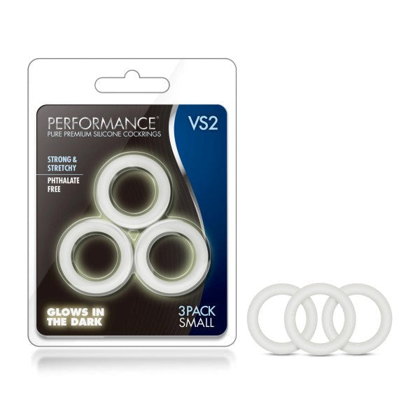 Performance VS2 Silicone Cockrings - Small - - Cock Rings