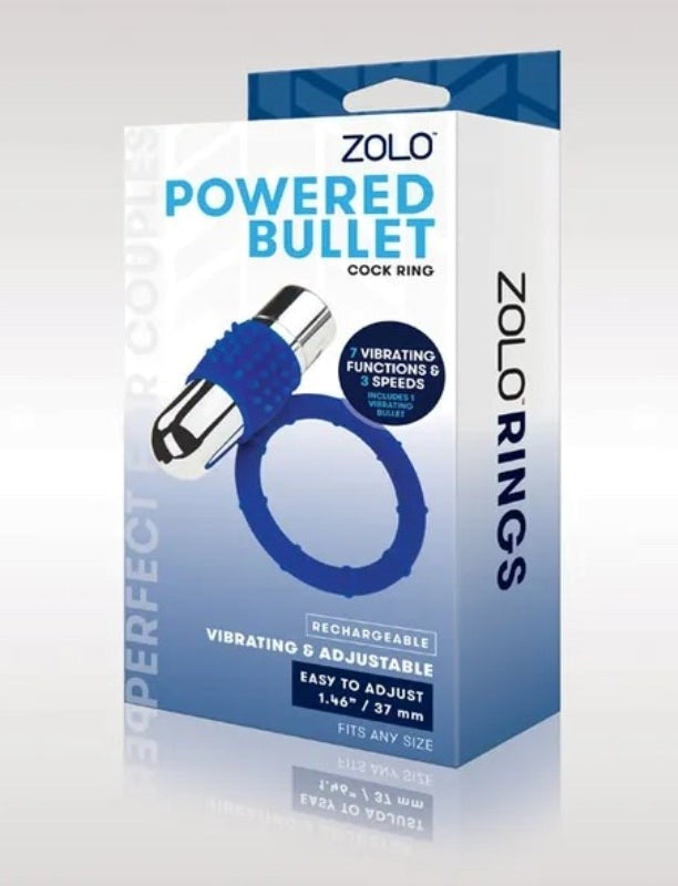 Powered Bullet Cock Ring - - Ball and Cock Toys