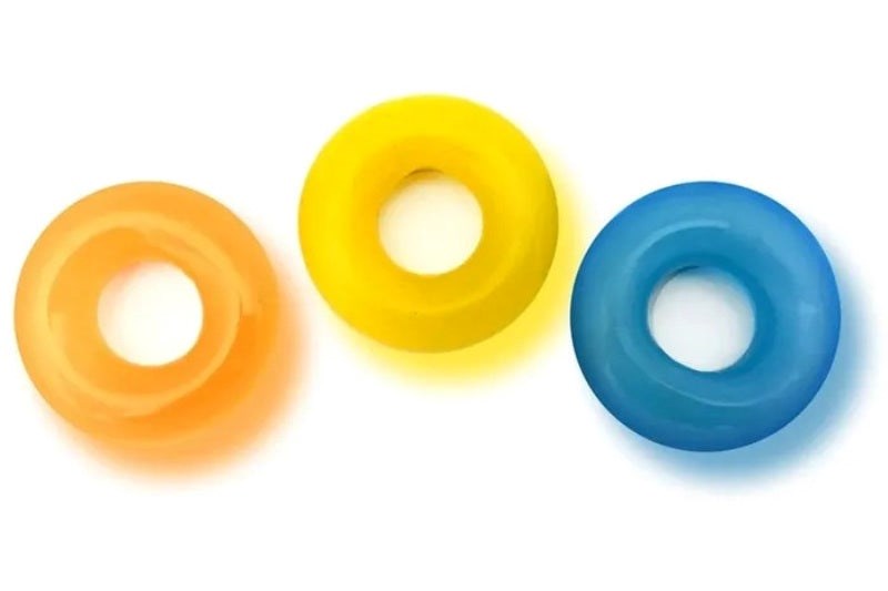 The D-Ring Glow X3 - - Ball and Cock Toys