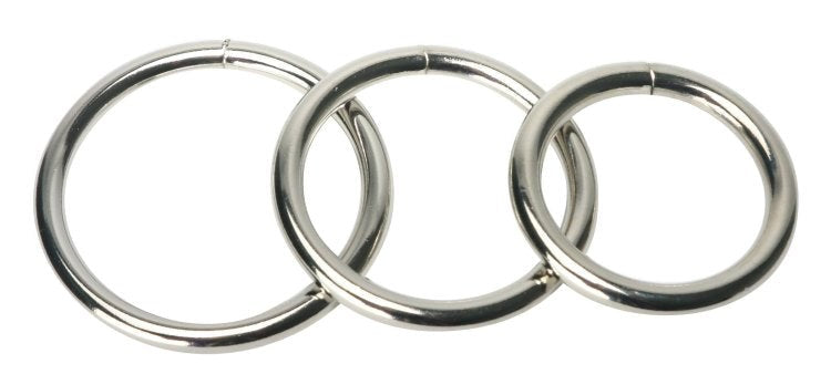Trine Steel C-Ring Collection - - Cock Rings