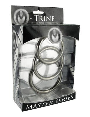Trine Steel C-Ring Collection - - Cock Rings