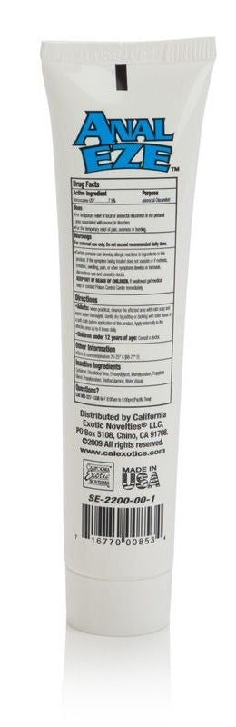 California Exotics Anal Eze Adult Gel 44ml - - Delay and Excite Sprays