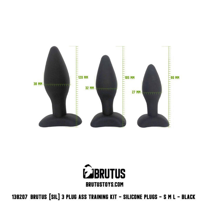 Bruts Anal Training Kit 3 Pc - Butt Plugs