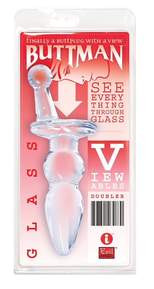 ButtMan's Viewable Glass Butt Plug Doubler - - Butt Plugs