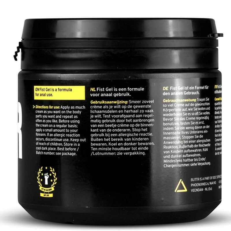 BUTTR Fisting Gel 500ml - - Water Based Lubes