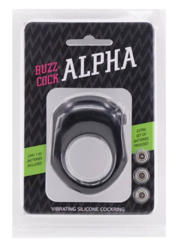 Buzz-Cock Alpha Vibrating Silicone Cock Ring - - Vibrating Cock Rings