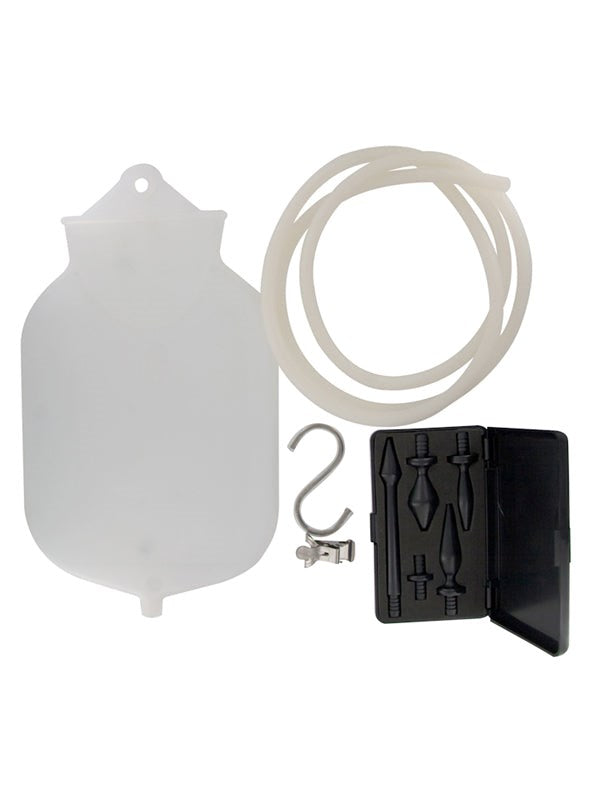 CleanStream Premium Silicone Enema Set White - - Anal Cleansing