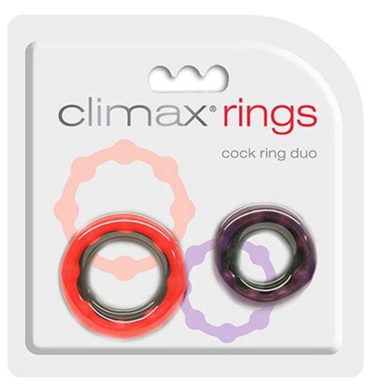 Climax Rings Cock Ring Duo - - Stretchy Cock Rings