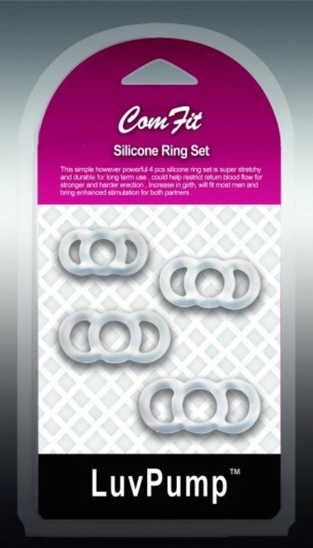 ComFit Silicone Rings - - Stretchy Cock Rings