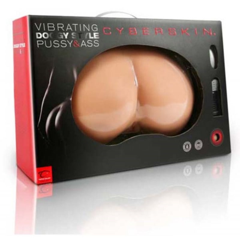 Cyberskin Doggy Style Vibrating Pussy and Ass - - Realistic Butts And Vaginas