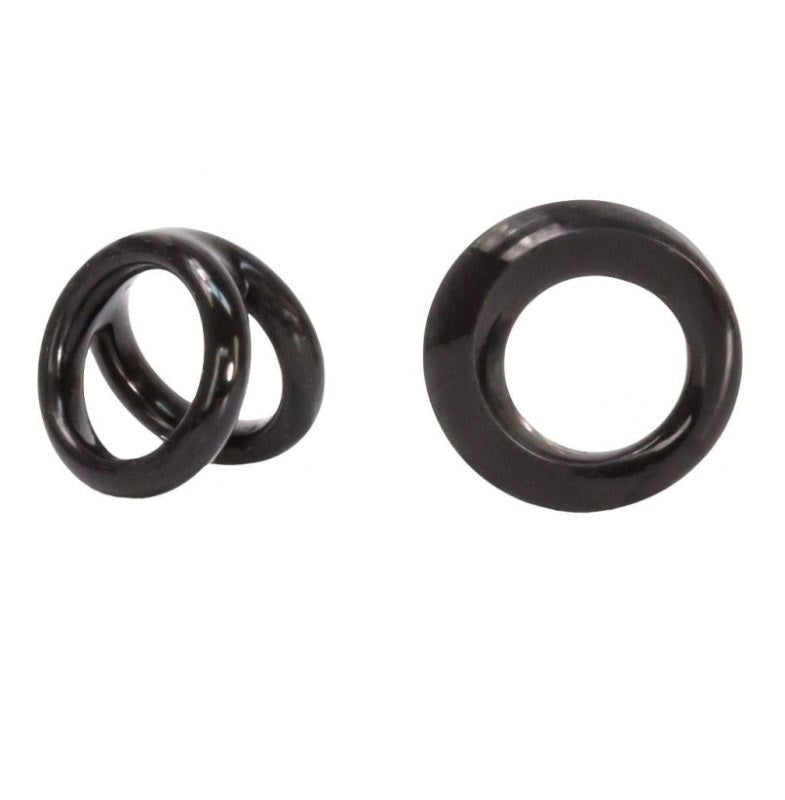 Double Loops Silicone Cockrings Set - - Stretchy Cock Rings
