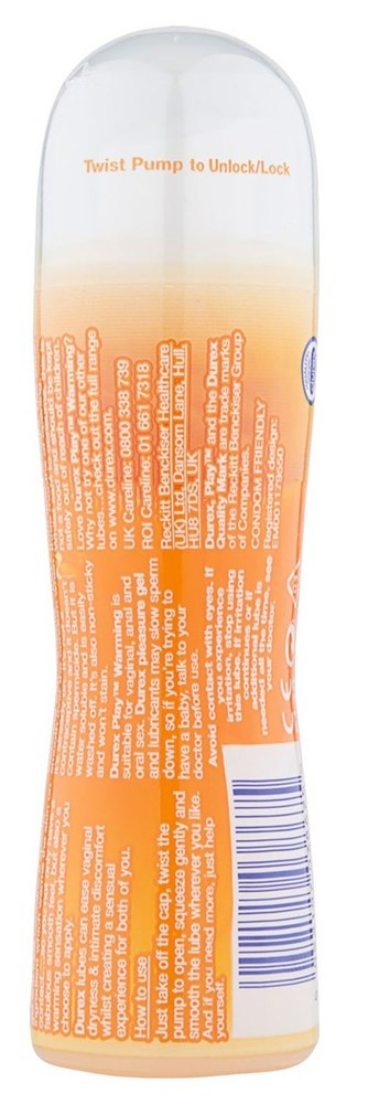 Durex Play Warming Lubricant 50ml - - Water Based Lubes