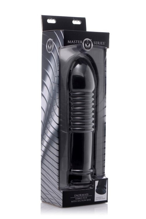 Enormass Ribbed Plug With Suction Base - - Butt Plugs