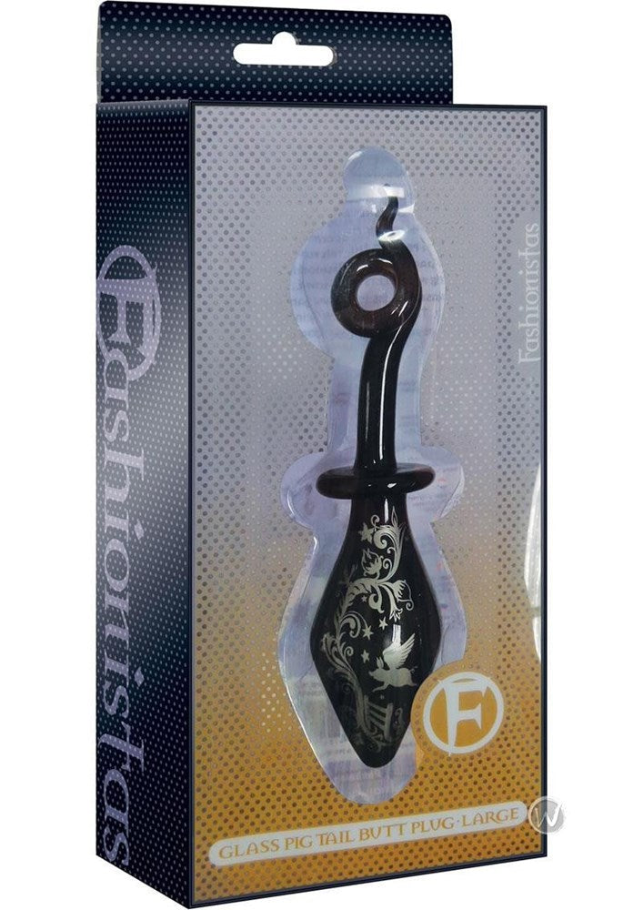 Fashionistas Pig Tail Butt Plug Large - - Butt Plugs