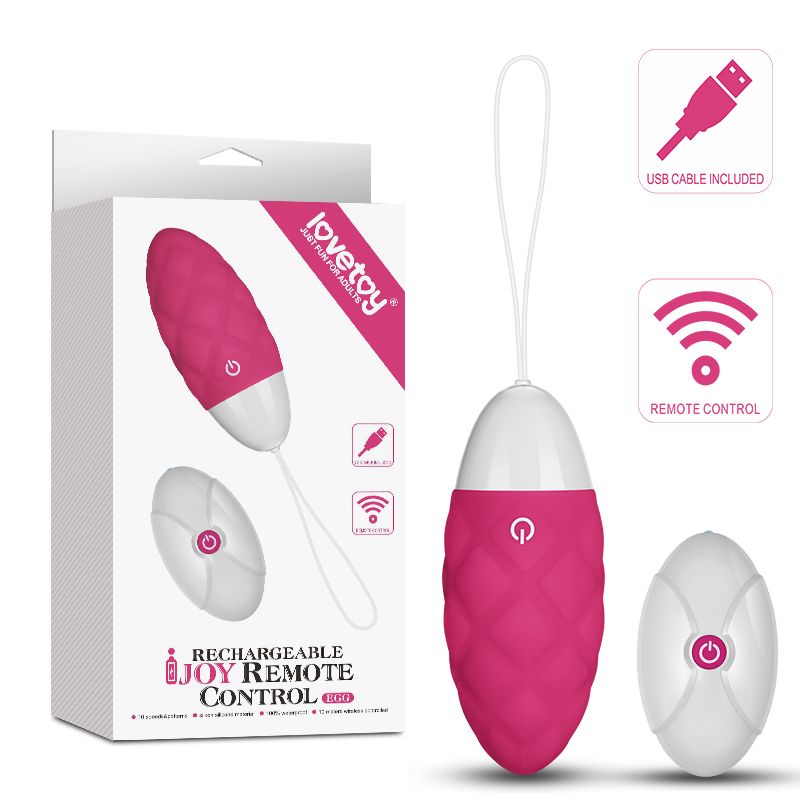 Lovetoy IJOY Wireless Remote Control Rechargeable Love Egg - Pink - Love Eggs and Kegel Exercisers