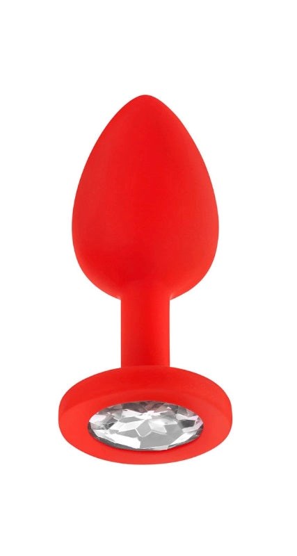 Luv Inc Jp31 Small Jeweled Plug Red - - Prostate Toys