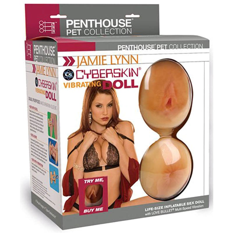 Penthouse Pet Collection Jamie Lynn Vibrating CyberSkin Pet Puss - - Love Dolls
