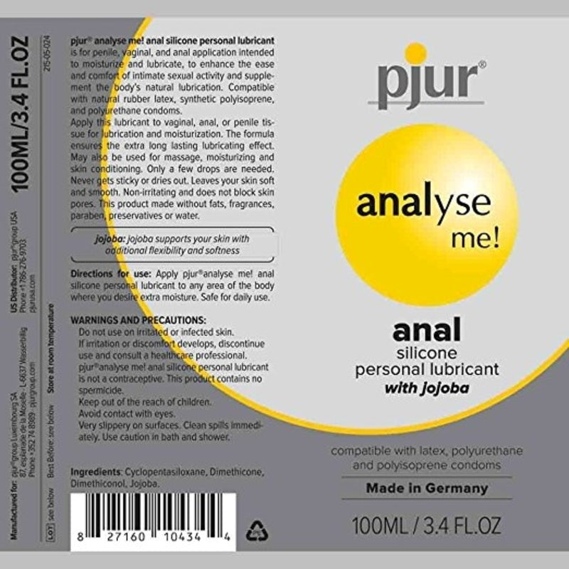 Pjur Analyse Me Relaxing Silicone Anal Glide - - Silicone Based Lubes