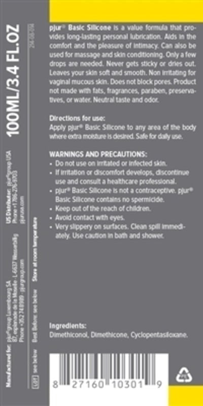 Pjur Basic Silicone Personal Lubricant - - Silicone Based Lubes