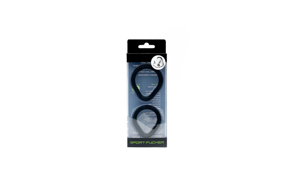 Sport Fucker 2 Pack Epic Hard on Cock Ring Set - - Cock Ring Sets