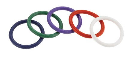 Rainbow Rubber C Ring 5 Pack - 02 In - Cock Rings