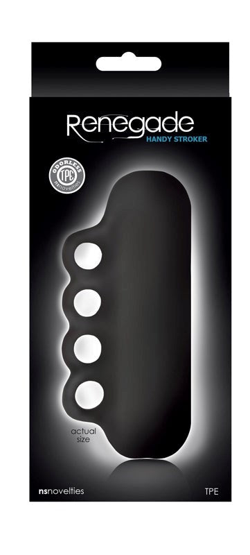 Renegade Handy Stroker Black - - Masturbators and Strokers