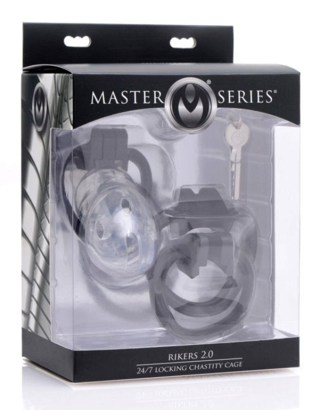 Rikers 2.0 Chastity Device Plastic Locking System - - Male Chastity