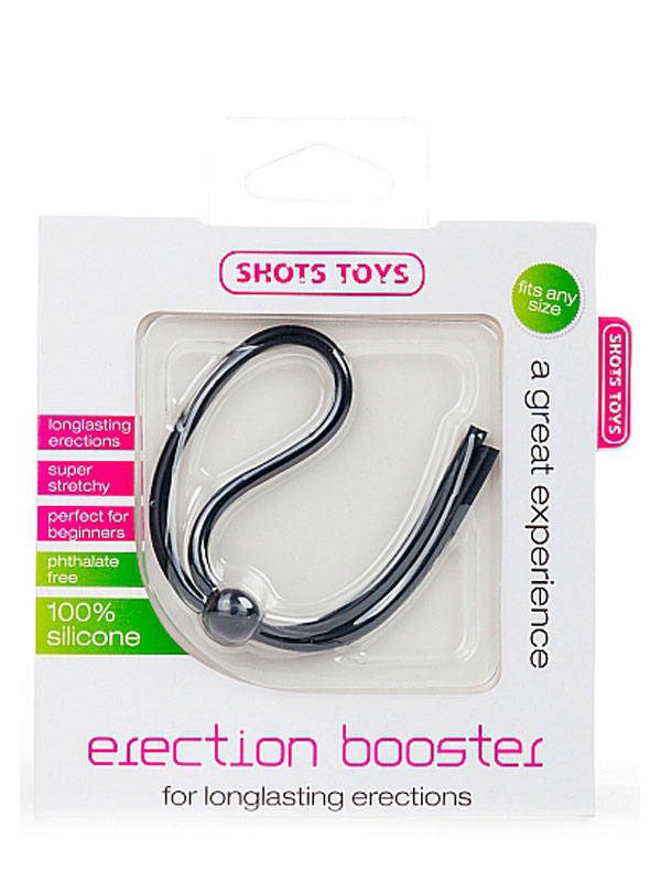SHOTS Erection Booster Black - - Cock Rings