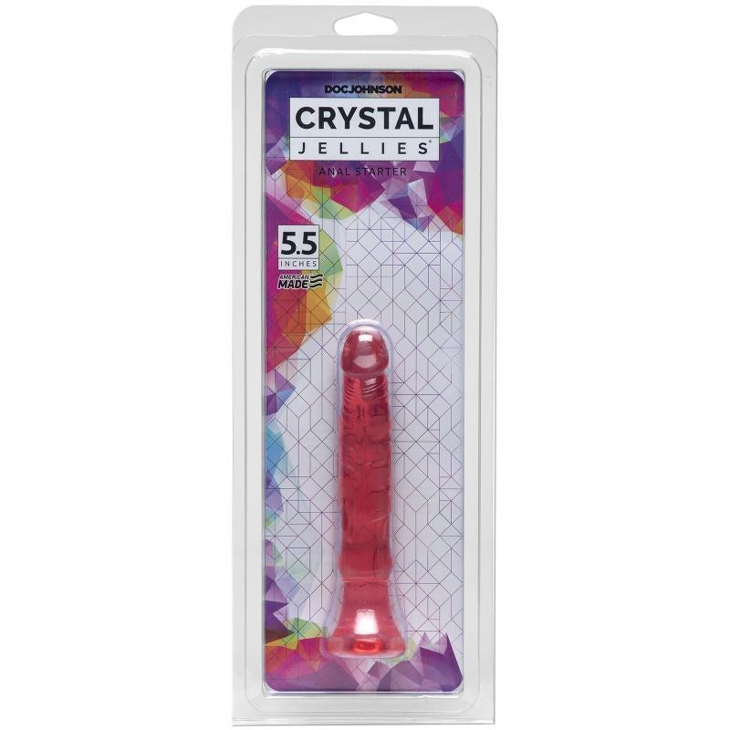 Crystal Jellies Anal Starter Realistic Dildo Pink - - Anal Dildos