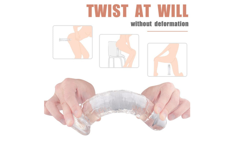 S-Hande Lester Soft Realistic Dong Clear M - - Realistic Dildos