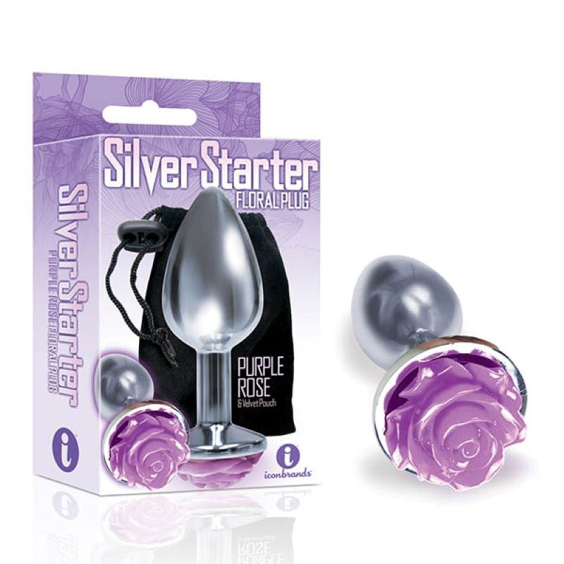 The 9's Silver Starter - Rose - - Butt Plugs