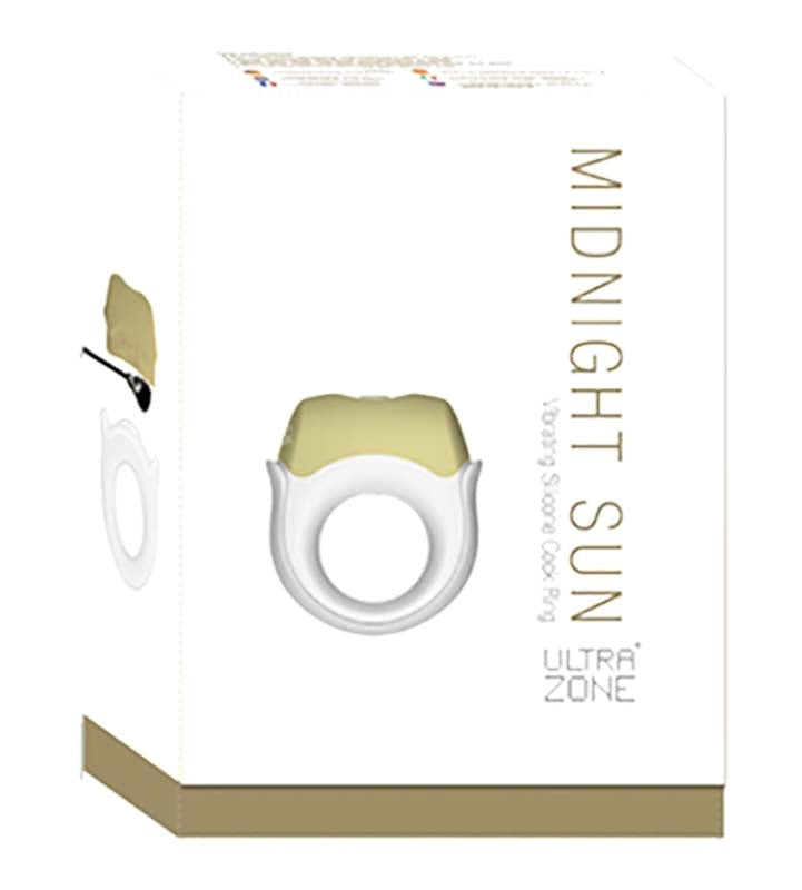 UltraZone Midnight Sun Vibrating Silicone Cock Ring - - Cock Rings