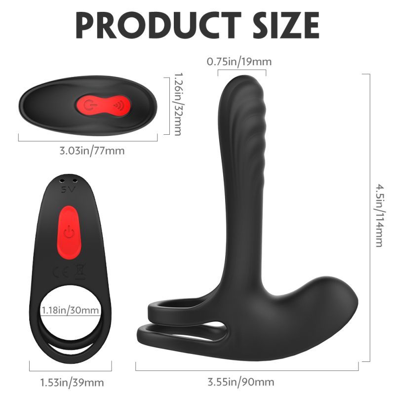 S-Hande Frank Remote Control Vibrating Penis Shaft - Sex Toys For Couples