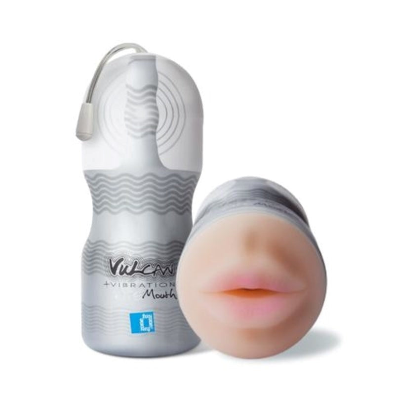 Vulcan Love Skin Masturbator Ripe Mouth + Vibe - - Masturbators and Strokers