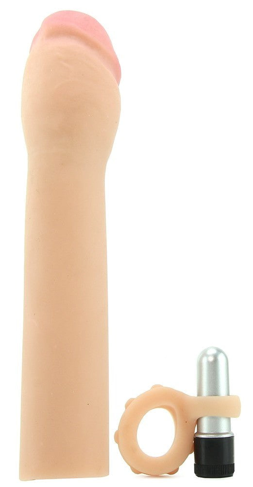 X-TRA Cock Cyberskin 3-in-1 Vibrating - - Pumps, Extenders and Sleeves