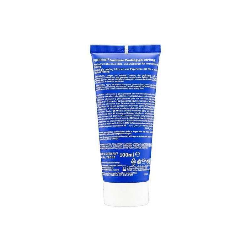 Hot Ero PRORINO Water Soluble Cooling Gel Strong 100ml - - Water Based Lubes