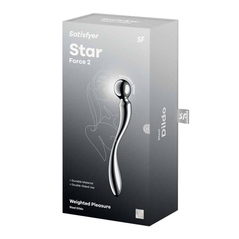 Satisfyer Star Force 2 Body Safe Metal Dildo - - Steel Sex Toys