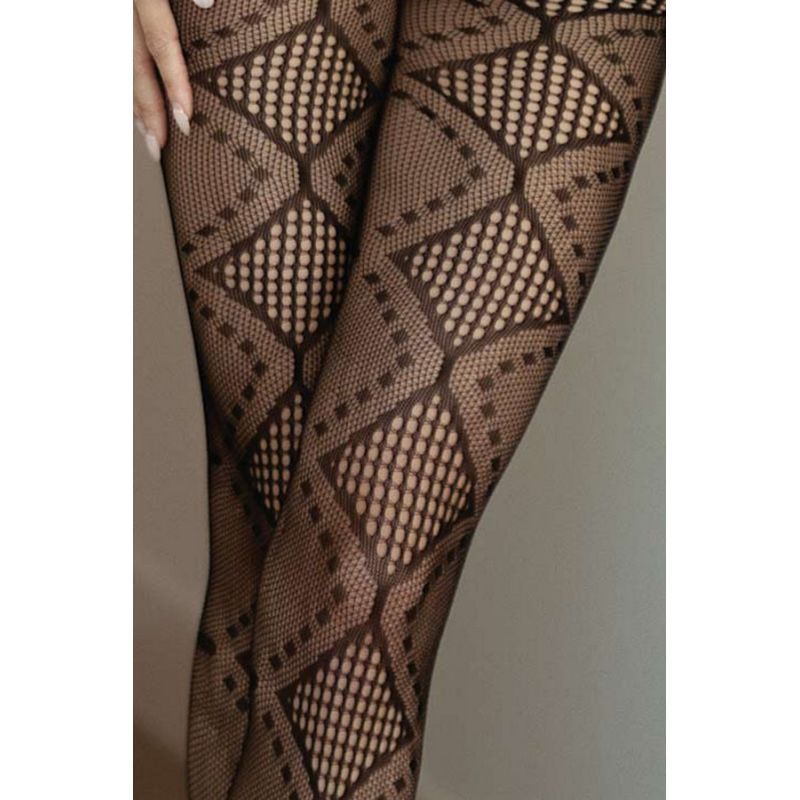 Killer Legs Midnight Allure Womens Fishnet Tights OS - - Fishnet and Thigh Highs