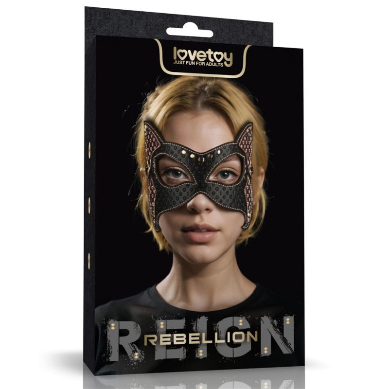 Lovetoy Rebellion Reign BDSM Play Cat Mask - - Masks And Blindfolds