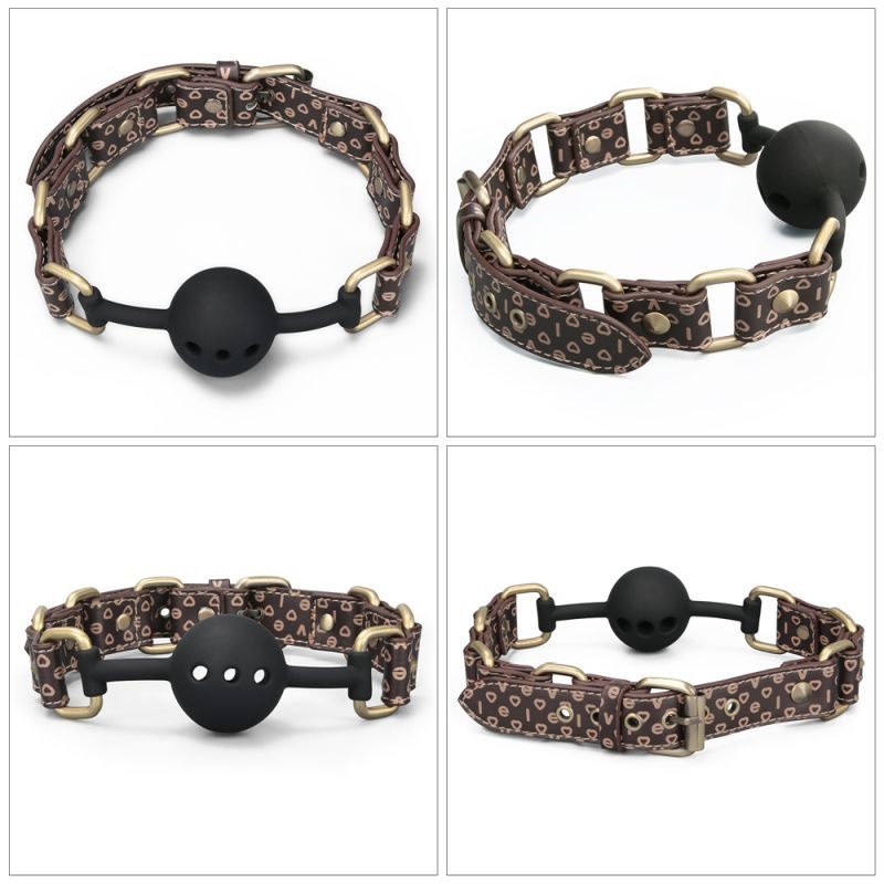 Lovetoy Rebellion Reign BDSM Play Ball Gag - Default Title - Bondage Gags and Bits