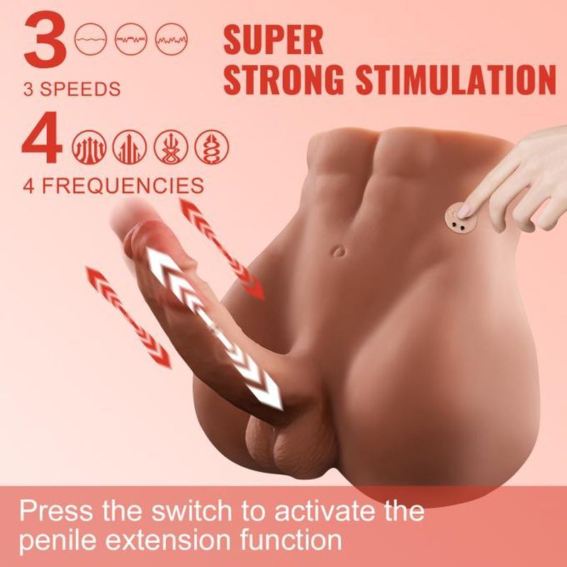 XISE Bartlett USB Auto Thrusting 15 cm Male Cock and Ass - Masturbators and Strokers