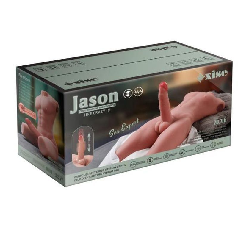 XISE Jason USB Auto Thrusting 17 cm Cock and Ass Male Torso - Masturbators and Strokers