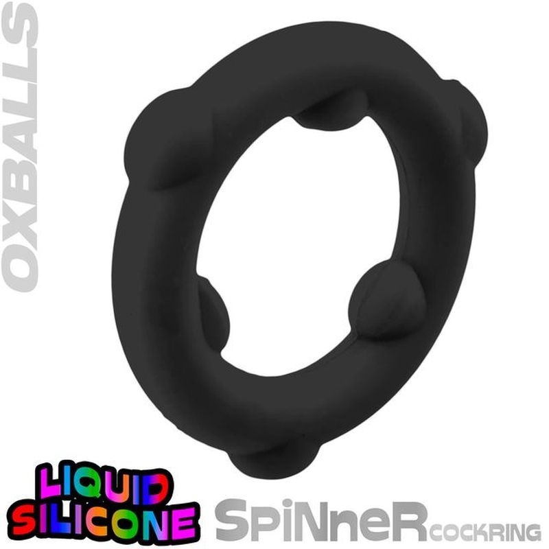OxBalls Spinner Stretchy Silicone Cock Ring - - Stretchy Cock Rings