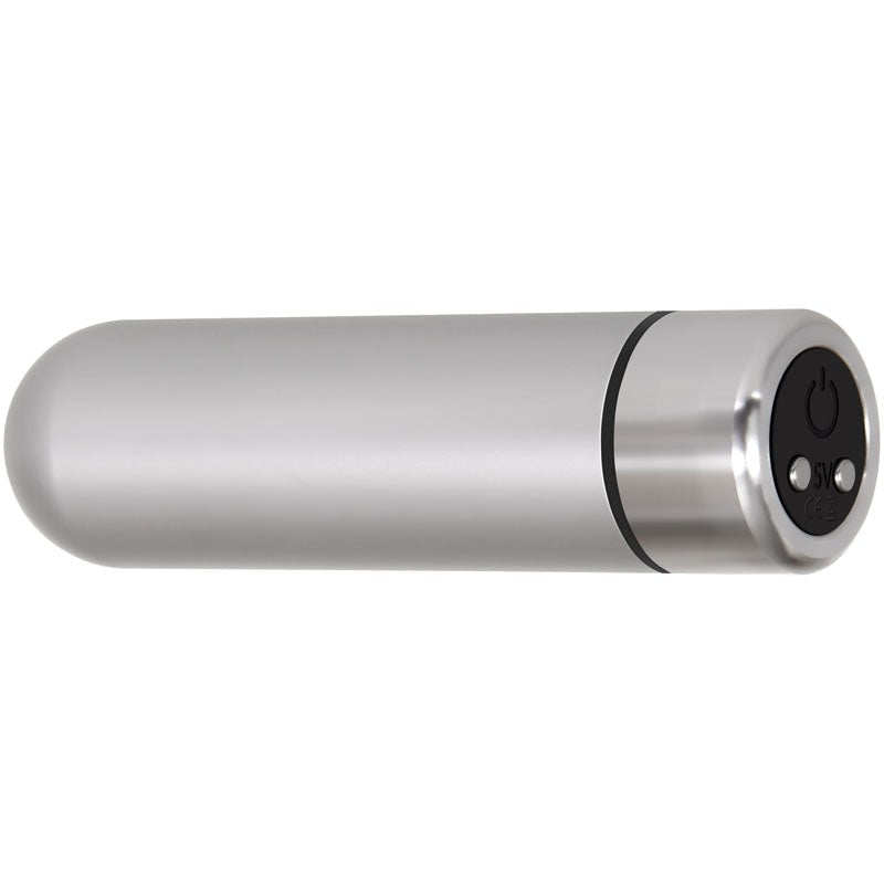 Adam & Eve Rechargeable Silver Metal Bullet - - Bullet Vibrators