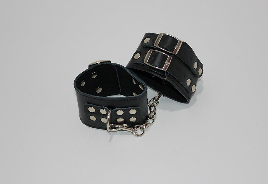 Affordable Bondage Black Wrist Restraints - - Collars And Cuffs